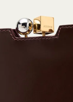 JacquemusLe Salon Rond-Carre Leather Shoulder Bag