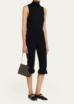 JacquemusLe Salon Rond-Carre Leather Shoulder Bag