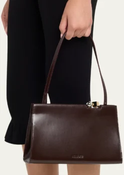 JacquemusLe Salon Rond-Carre Leather Shoulder Bag