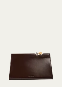 JacquemusLe Salon Rond-Carre Leather Shoulder Bag