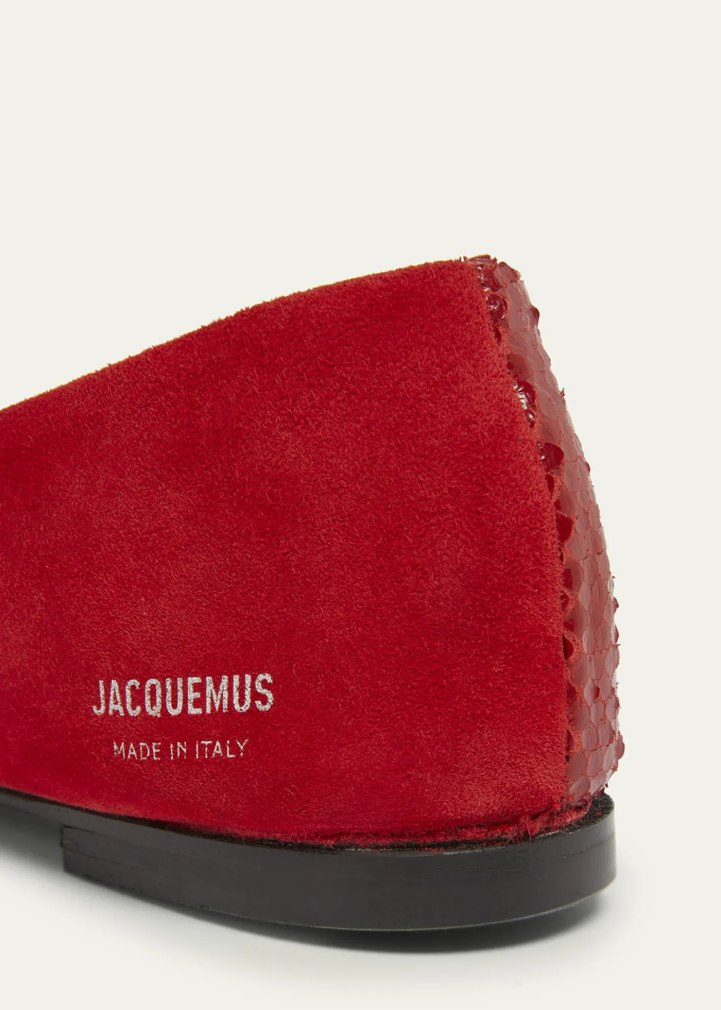 JacquemusLes Ballerines Mixed Leather Flats