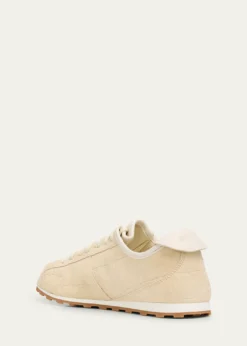 JacquemusLes Tennis Croc-Embossed Suede Sneakers