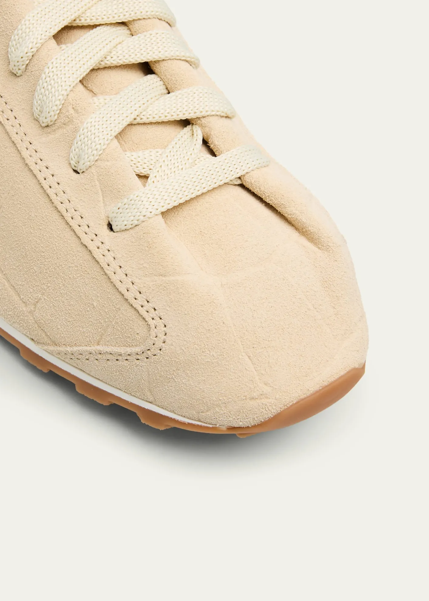 JacquemusLes Tennis Croc-Embossed Suede Sneakers