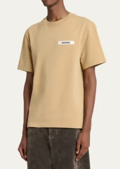 JacquemusMen's Grosgrain Logo Crewneck T-Shirt