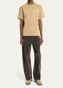 JacquemusMen's Grosgrain Logo Crewneck T-Shirt