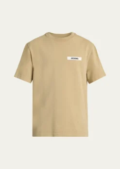 JacquemusMen's Grosgrain Logo Crewneck T-Shirt