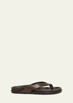 JacquemusMen's Les Tatanes Leather Thong Sandals