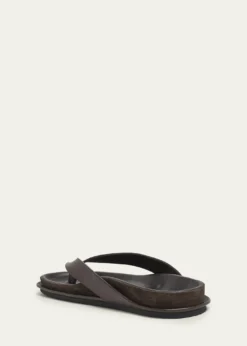 JacquemusMen's Les Tatanes Leather Thong Sandals
