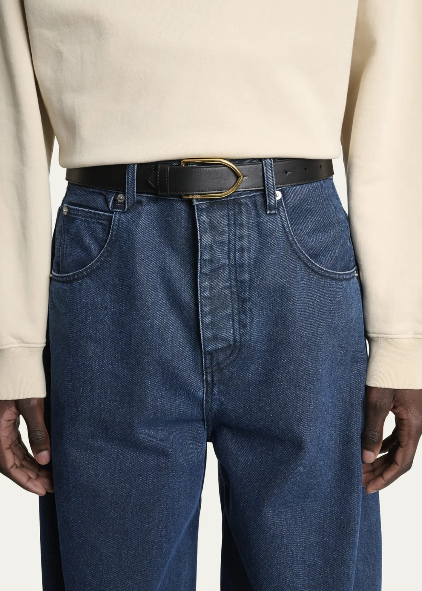 JacquemusMen's The Bambino Leather Belt