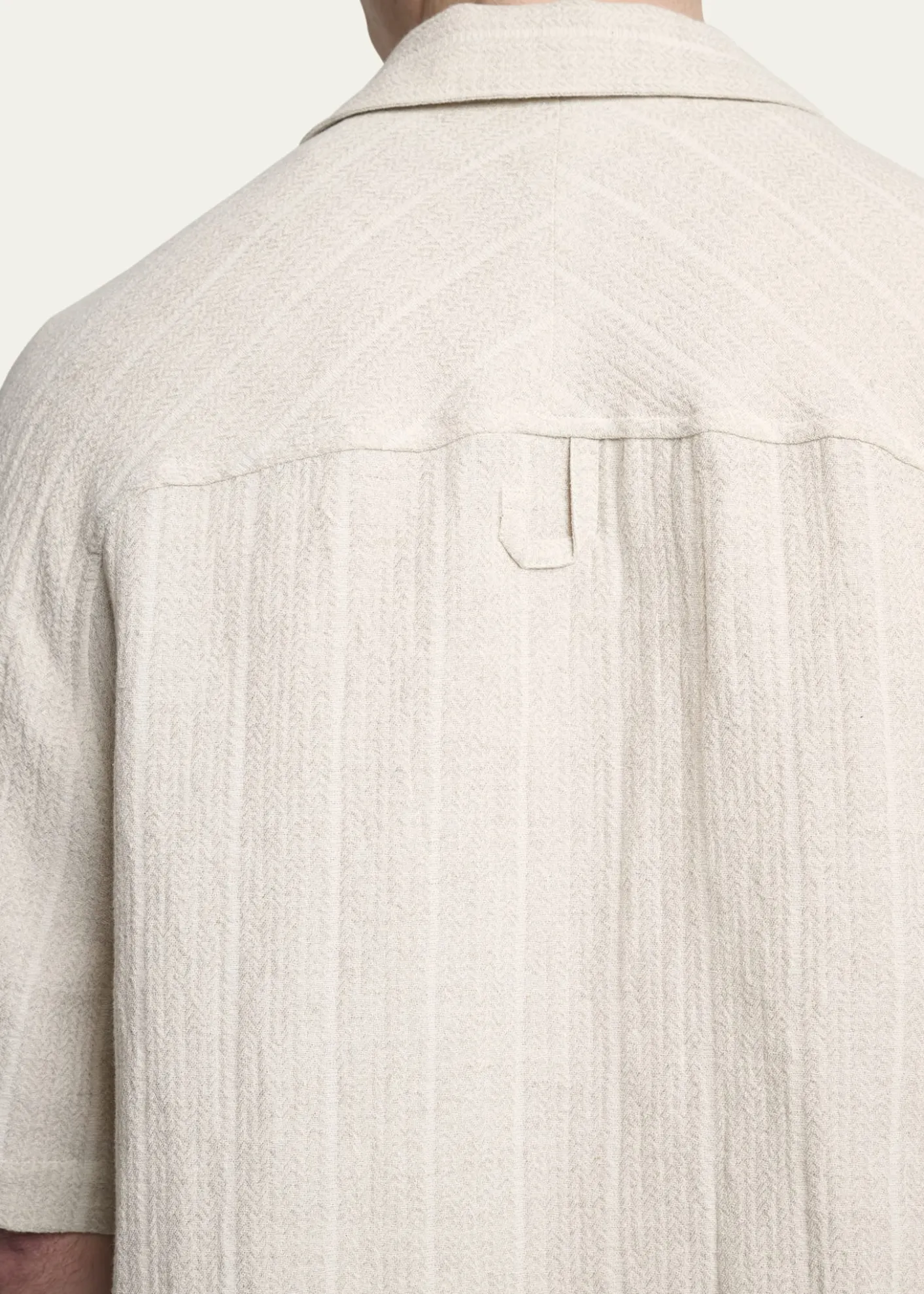 JacquemusMen's Cotton and Linen Fonccio Camp Shirt