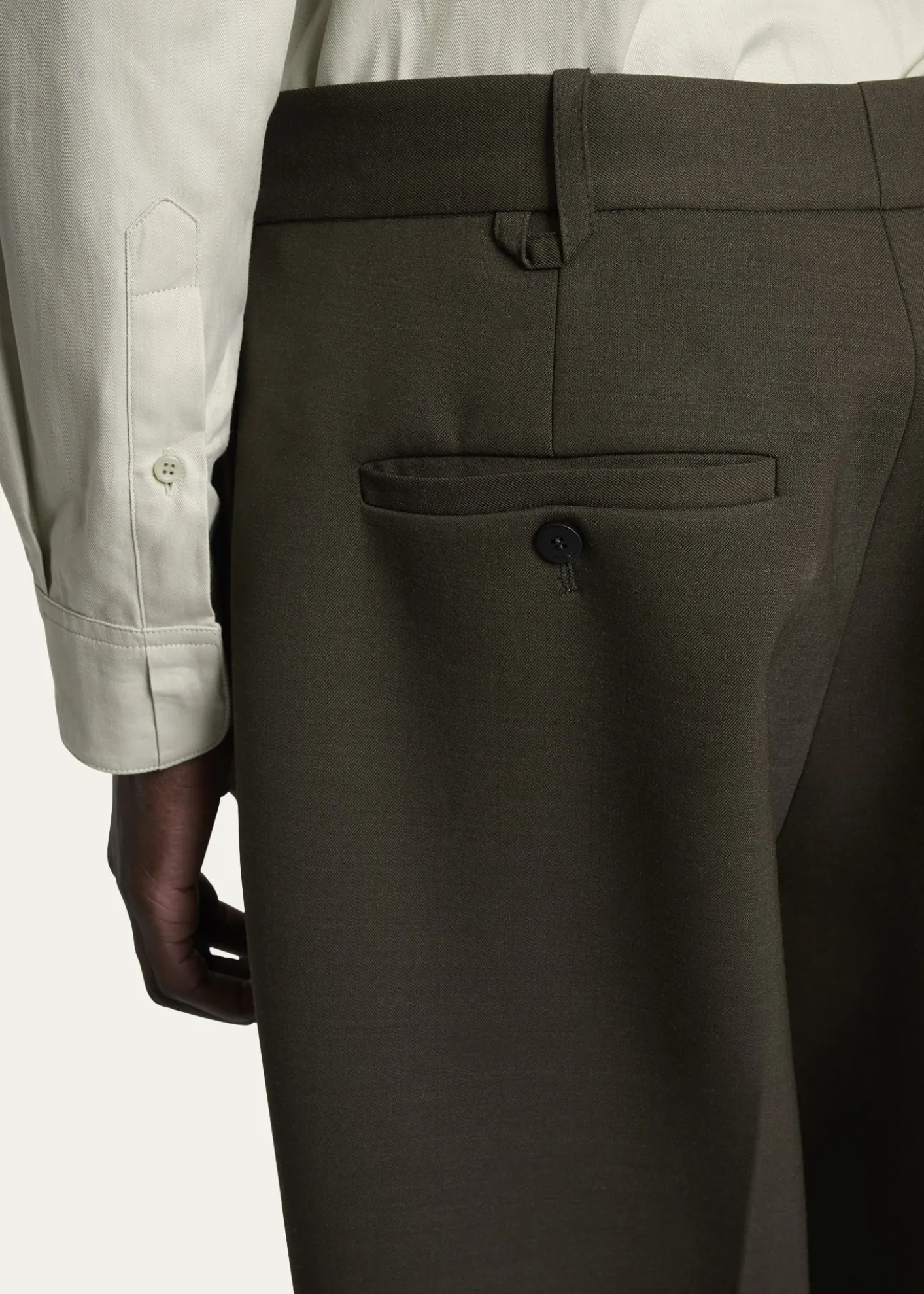 JacquemusMen's Le Pantalon Wide-Leg Pleated Pants