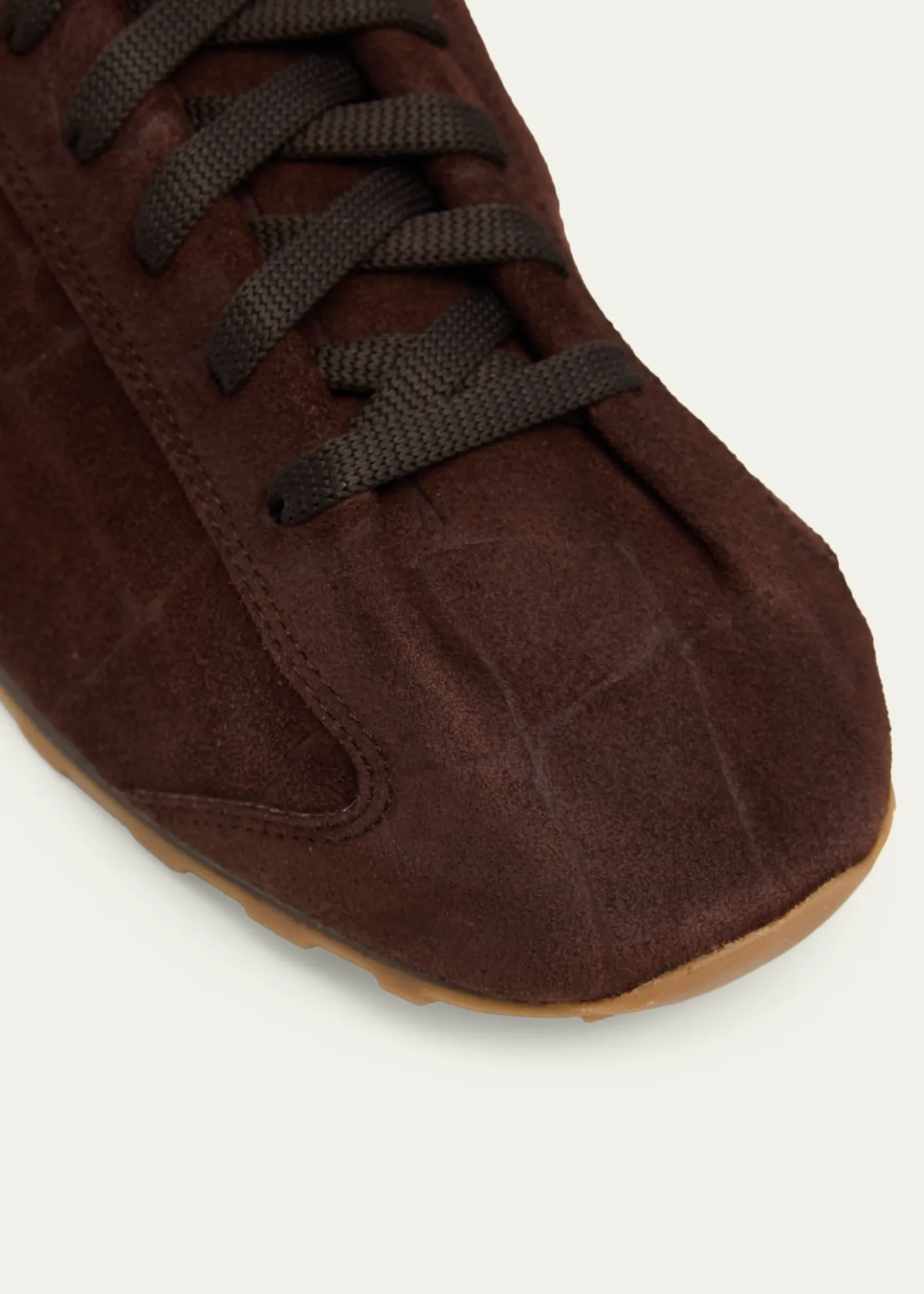 JacquemusMen's Les Tennis Croc-Embossed Suede Sneakers
