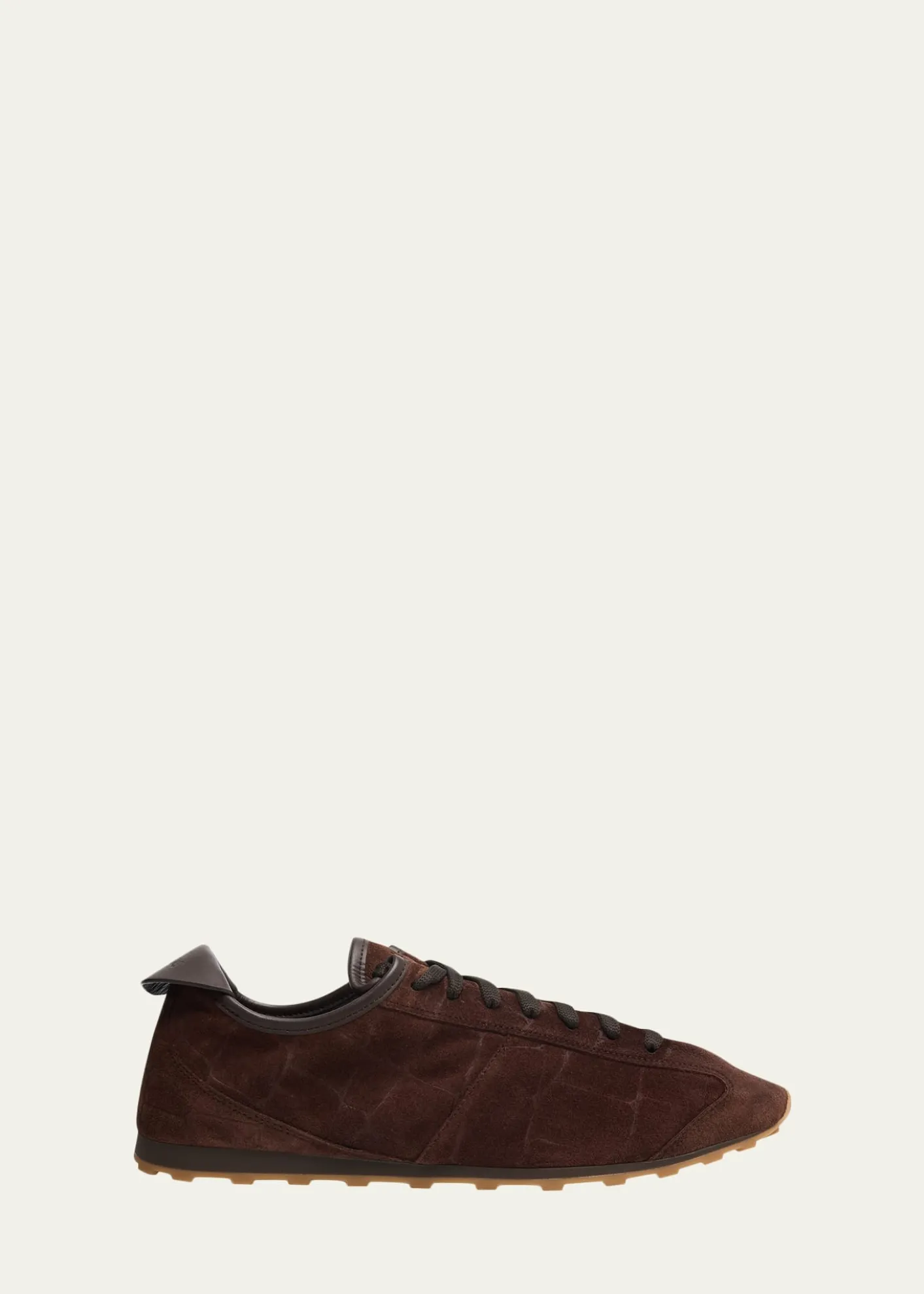 JacquemusMen's Les Tennis Croc-Embossed Suede Sneakers