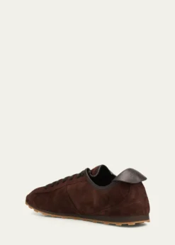 JacquemusMen's Les Tennis Croc-Embossed Suede Sneakers