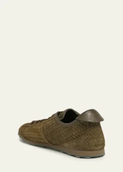 JacquemusMen's Les Tennis Embossed Suede Low-Top Sneakers