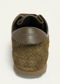 JacquemusMen's Les Tennis Embossed Suede Low-Top Sneakers
