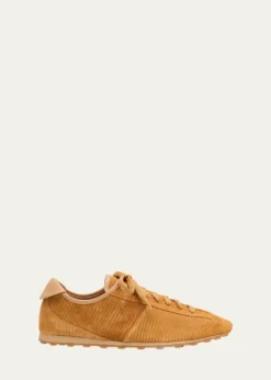JacquemusMen's Les Tennis Stripe Suede Low-Top Sneakers