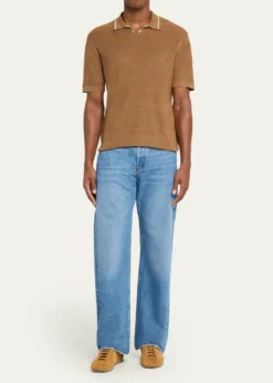 JacquemusMen's Les Tennis Stripe Suede Low-Top Sneakers