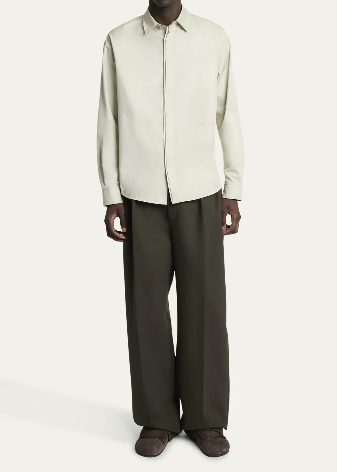 JacquemusMen's Simon Cotton Herringbone Sport Shirt