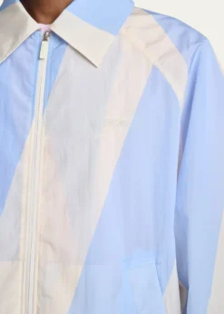 JacquemusMen's Wide-Stripe Nylon Shirt Jacket