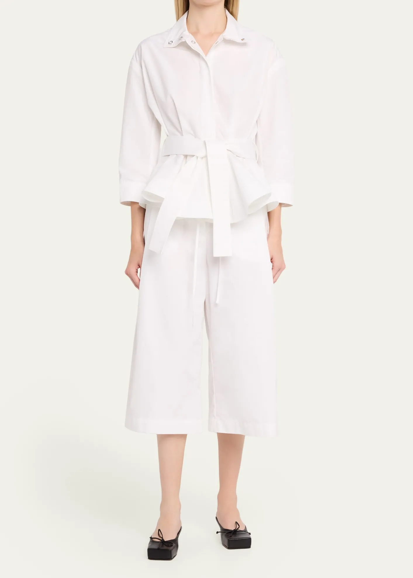 JacquemusThe Cabana Cotton Poplin Belted Shirt Jacket