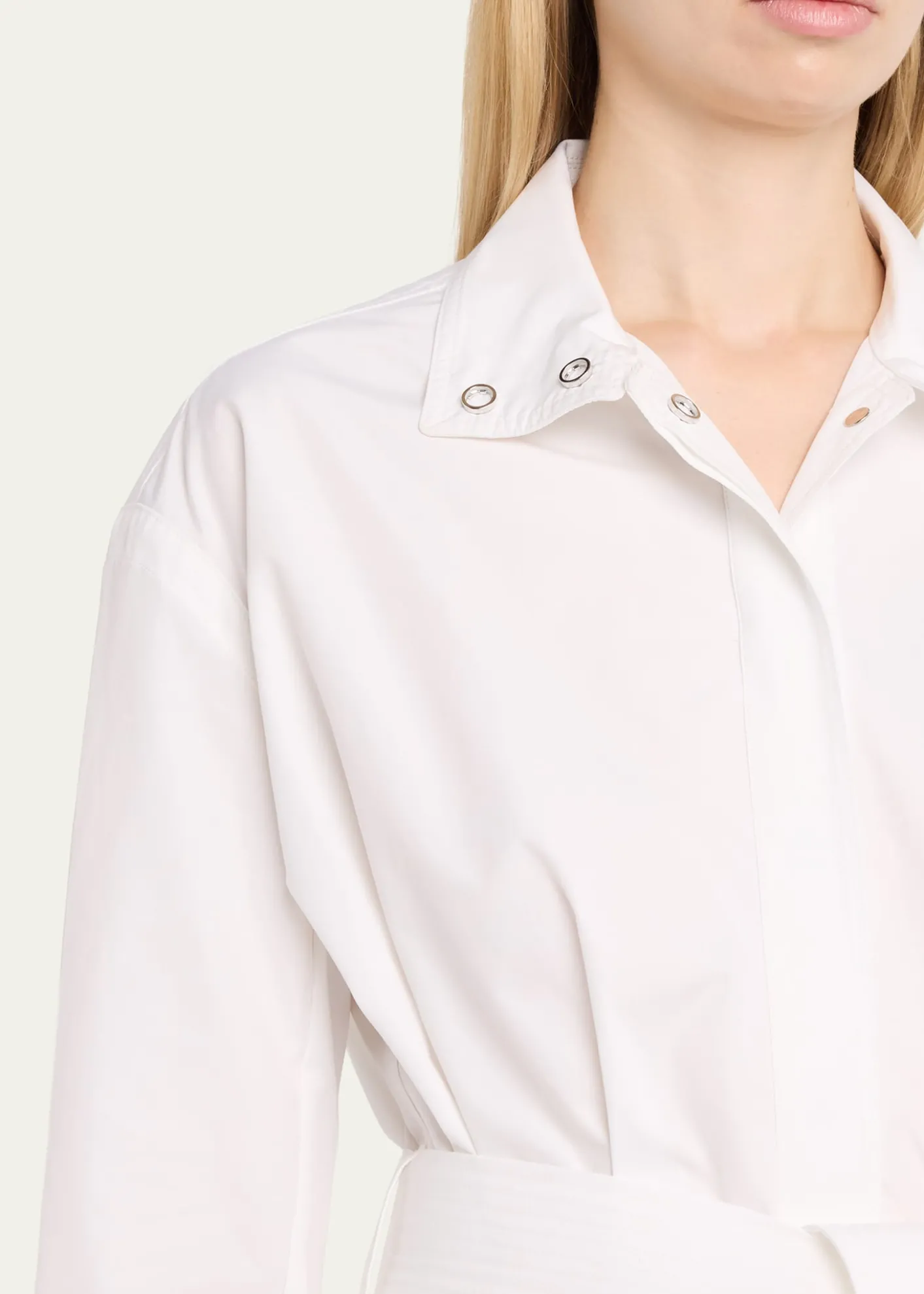 JacquemusThe Cabana Cotton Poplin Belted Shirt Jacket