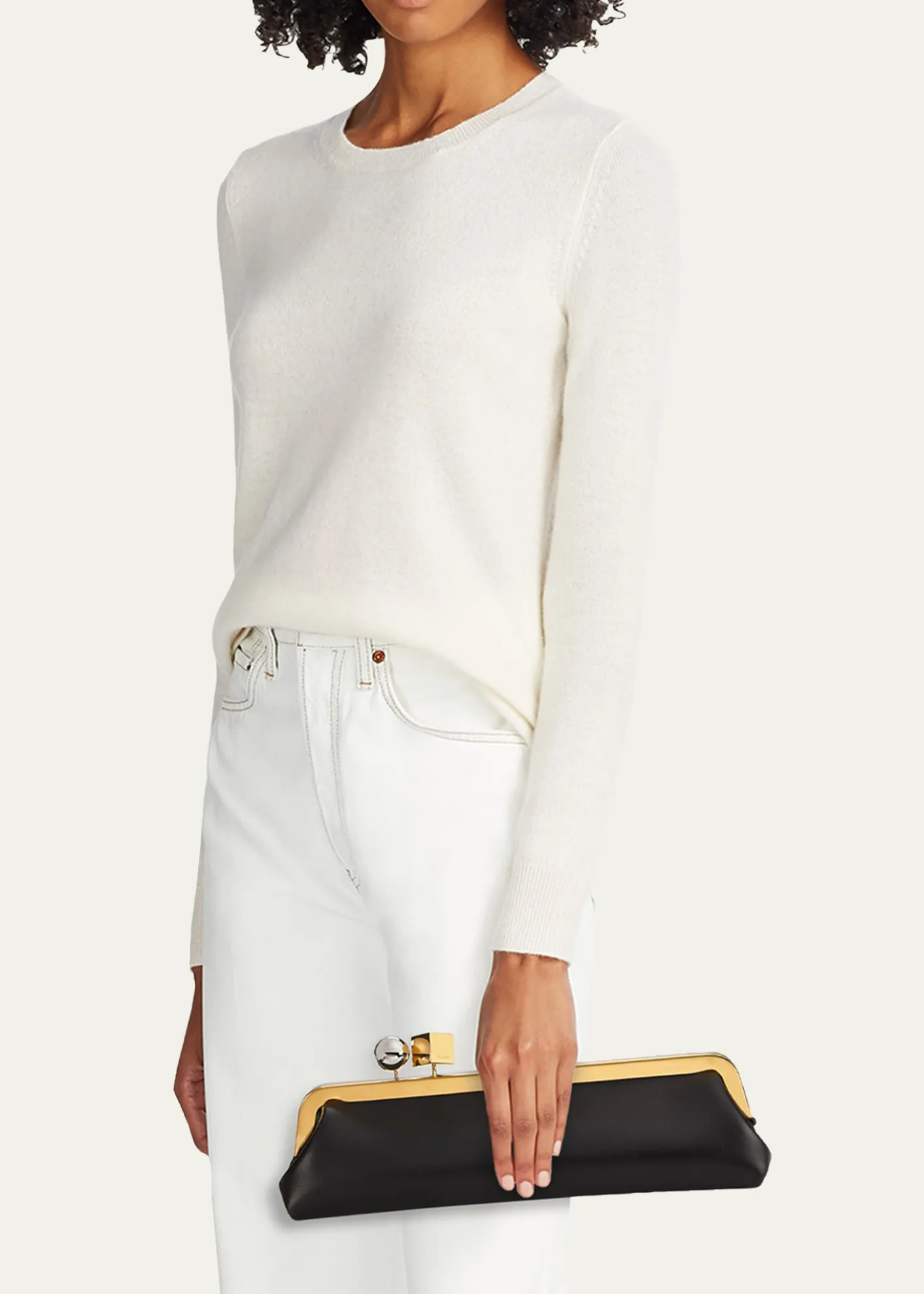 JacquemusThe Salon Leather Pochette Clutch Bag