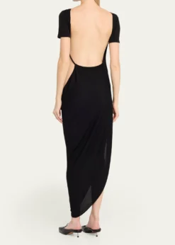 JacquemusThe Sole Draped Asymmetric Dress.