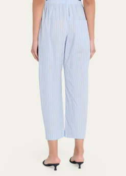 Jamie HallerThe Boxer Striped Barrel-Leg Ankle Pants