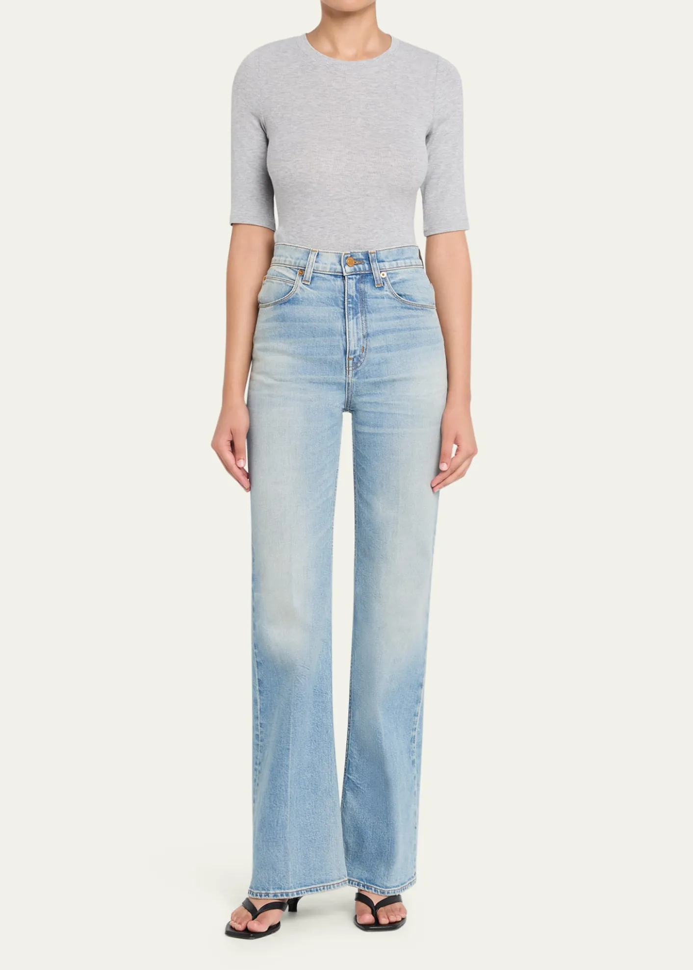 Jamie HallerThe Rib Elbow Crewneck T-Shirt