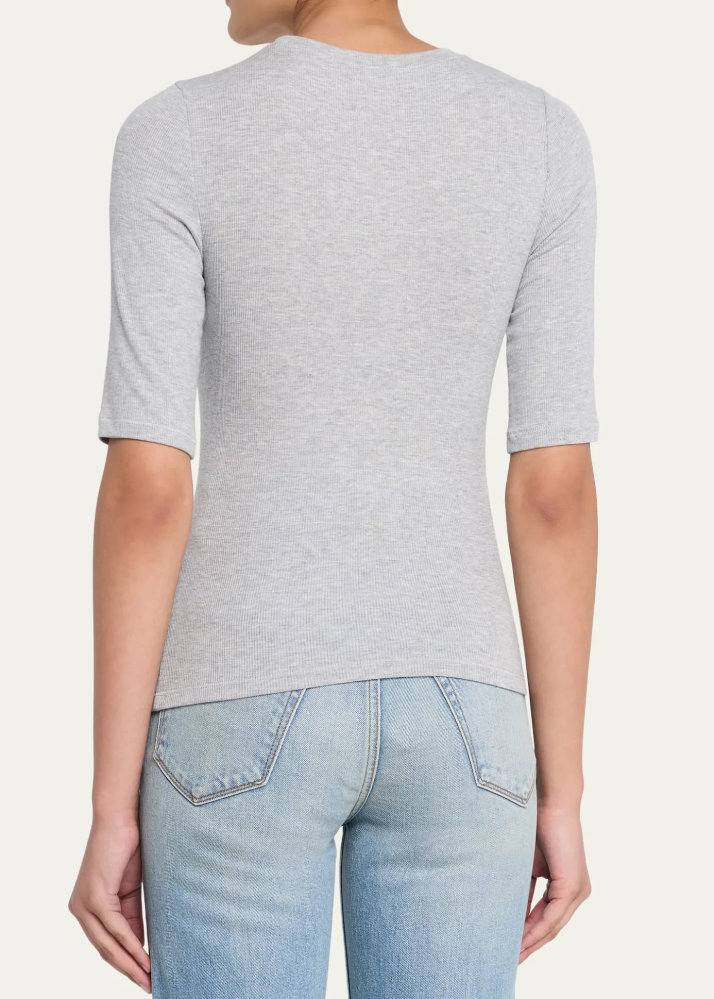 Jamie HallerThe Rib Elbow Crewneck T-Shirt