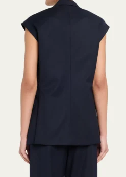 Jamie HallerThe Vested Sleeveless Single-Breasted Blazer