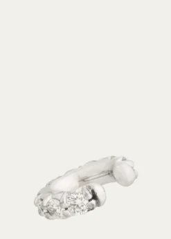 Jamie Wolf18K White Gold Diamond Ear Cuff, Single
