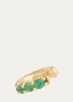 Jamie Wolf18K Yellow Gold Emerald Ear Cuff, Single