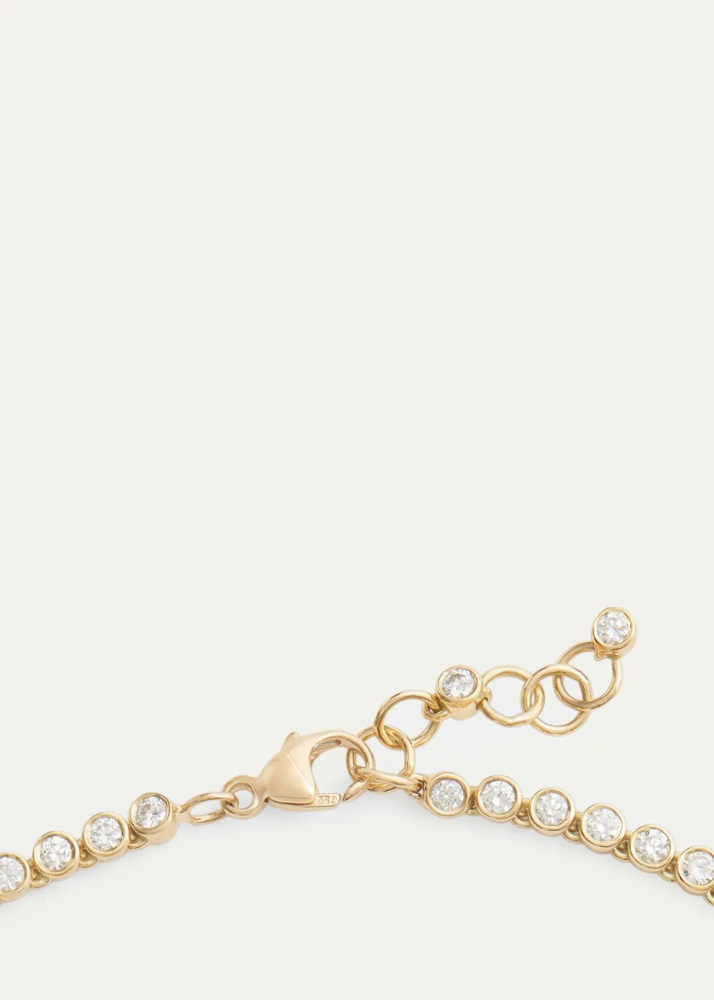 Jamie Wolf18K Yellow Graduated Bezel Set Diamond Necklace