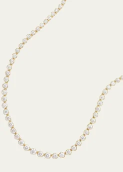Jamie Wolf18K Yellow Graduated Bezel Set Diamond Necklace