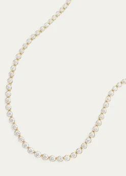 Jamie Wolf18K Yellow Graduated Bezel Set Diamond Necklace