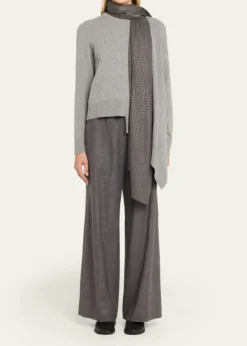 Janavi IndiaChecks and Lines Cashmere Scarf