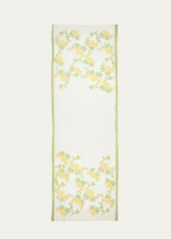 Janavi IndiaColorful Floral Merino Wool & Silk Scarf