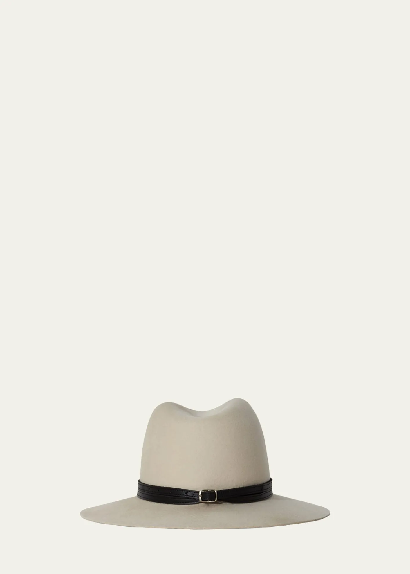 Janessa LeoneCorinne Belted Wool Fedora Hat