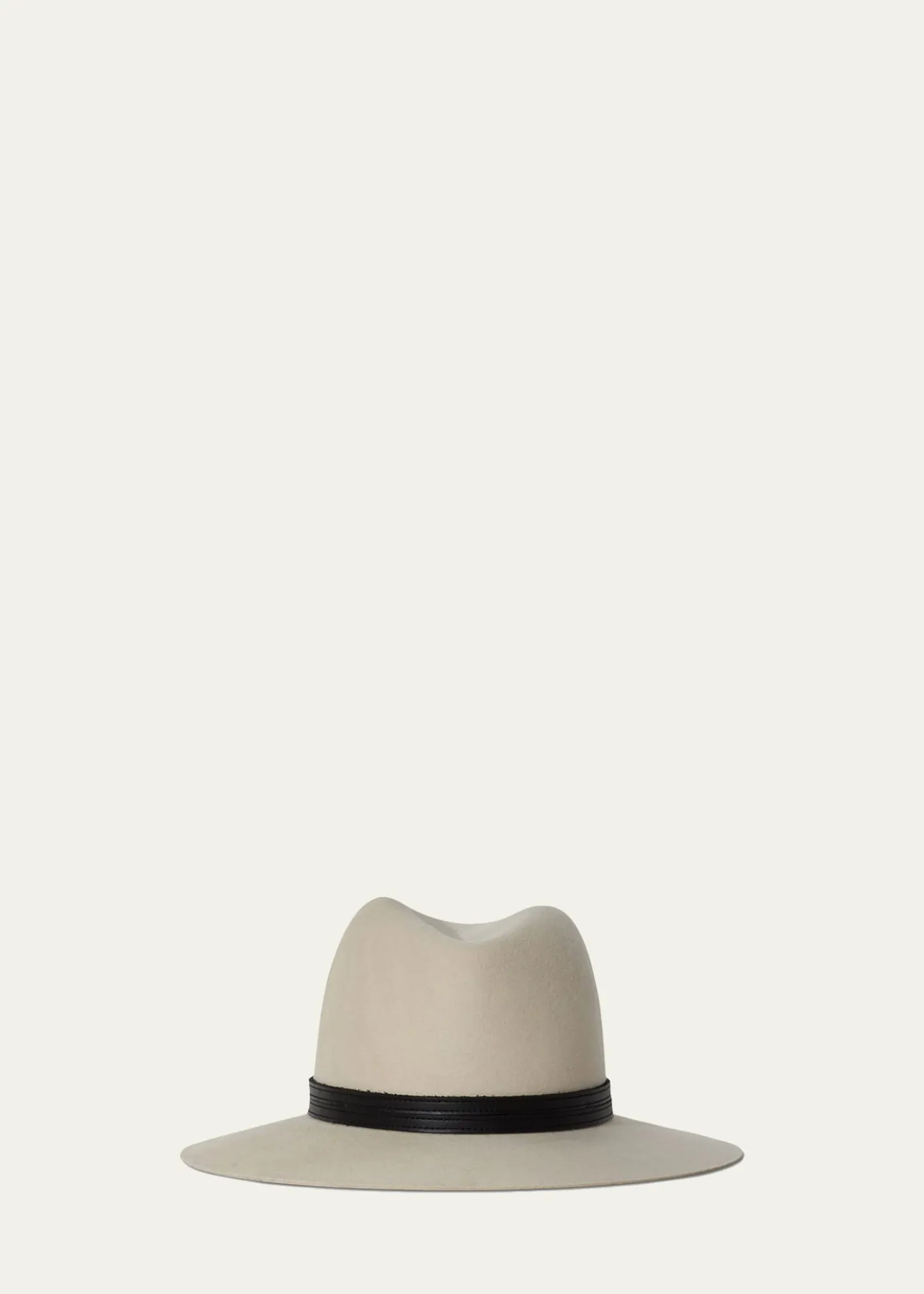 Janessa LeoneCorinne Belted Wool Fedora Hat