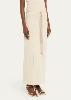 Jane WadePinstripe Short-Sleeve Dress