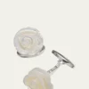 Jan LeslieCarved Rose Cuff Links