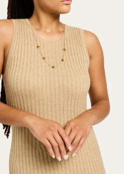 Jan LeslieFive Petal Gemstone Station Necklace