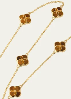 Jan LeslieFive Petal Gemstone Station Necklace
