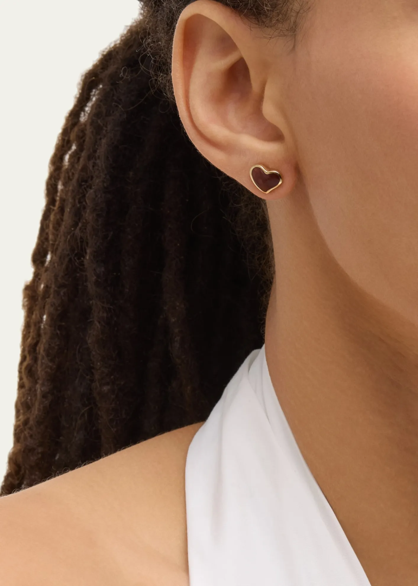 Jan LeslieHeart Stud Earrings