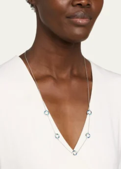 Jan LeslieLapis, Blue MOP and Turquoise Dash Circle Five-Station Necklace