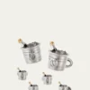 Jan LeslieMen's Champagne Bucket Cufflink Stud Set