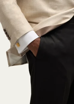 Jan LeslieMen's 18K Gold Vermeil Bullion Bar Cufflinks