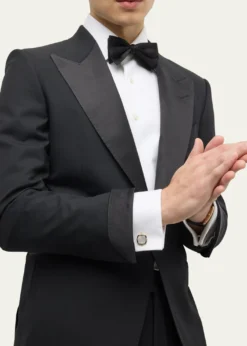 Jan LeslieMen's 18K Gold Vermeil Square Mother-Of-Pearl Cufflinks